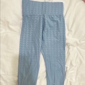 Carbon38 Blue Textured Leggings